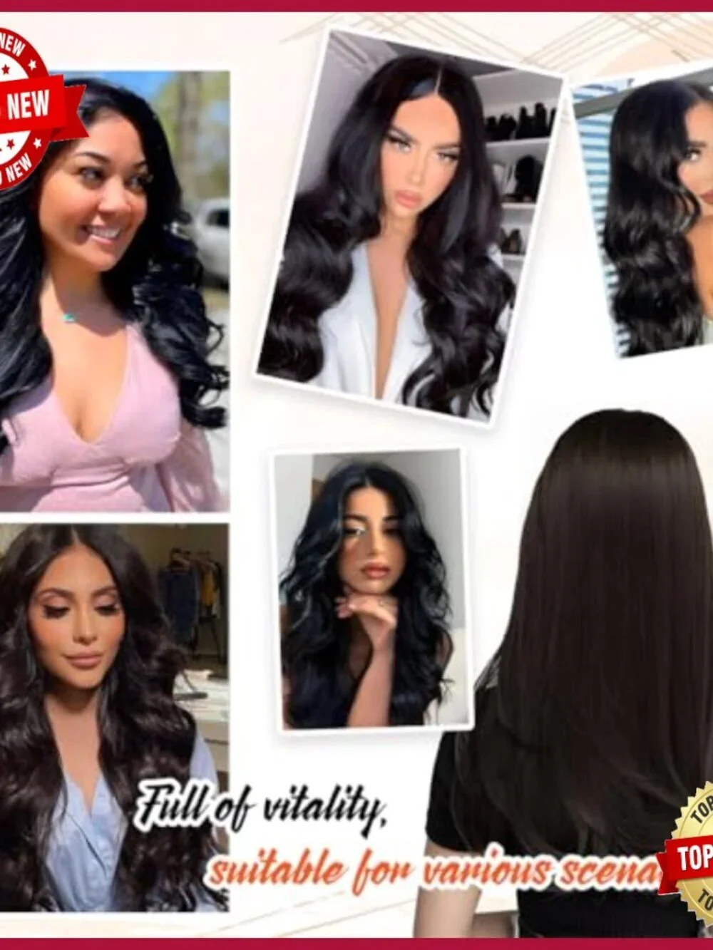 16 Inch 80G Human Hair Extensions Clip-Ins with Invisible Wire
